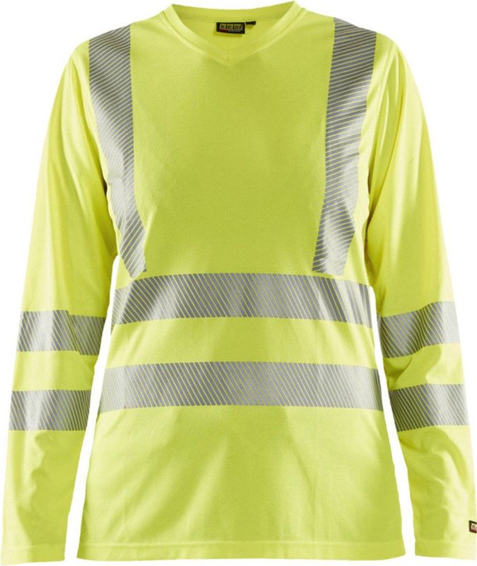 Blåkläder - 3485-1013 - T-shirt Lange Mouw - High Vis Geel - 100% Polyester