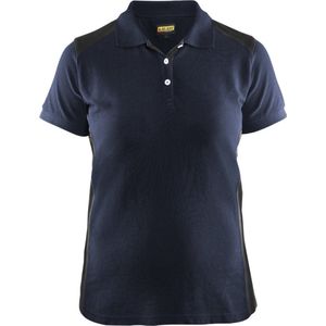Blaklader Dames poloshirt piqué 3390-1050 - Donker marineblauw/Zwart - S