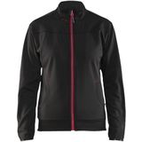 Blåkläder - 3394-2526 - Dames Sweatshirt - Zwart/Rood - Polyester