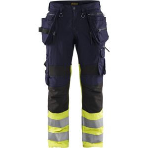 Blaklader High Vis werkbroek met stretch X1900 1994-1330 - Marine/High Vis Geel
