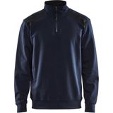 Blåkläder - 3353 Sweatshirt - Bi-Colour - Katoen - Hoge Kraag met Rits