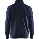 Industrie - Bi-Colour Sweater - Katoen - Hoge Kraag met Rits