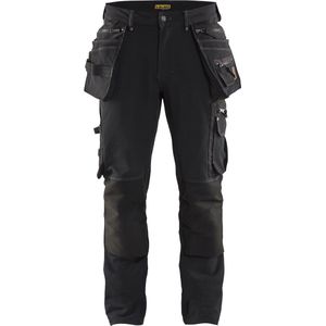Blåkläder - 1998-1644 Werkbroek - Zwart - 4-weg Stretch - CORDURA® Versteviging