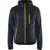 Blaklader Gebreid vest met softshell 4930-2117 - Mannen - Navy/Geel - 3XL