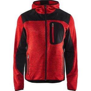 Blaklader Gebreid vest met softshell 4930-2117 - Mannen - Navy/Geel - 3XL