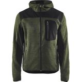 Blaklader Gebreid vest met softshell 4930-2117 - Mannen - Dark Navy/Zwart