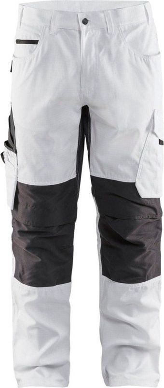Blaklader Schilderswerkbroek met stretch 1095-1330 - Wit/Donkergrijs