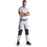 Blaklader Schilderswerkbroek met stretch 1095-1330 - Wit/Donkergrijs