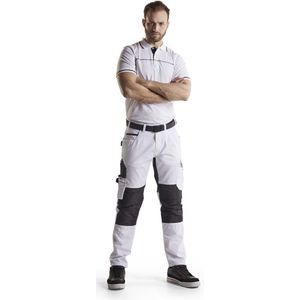 Blaklader Schilderswerkbroek met stretch 1095-1330 - Wit/Donkergrijs