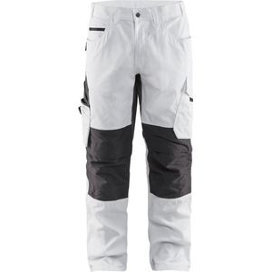 Blaklader Schilderswerkbroek met stretch 1095-1330 - Wit/Donkergrijs - D88