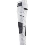 Blaklader Schilderswerkbroek met stretch en spijkerzakken 1096-1330 - Wit/Donkergrijs