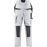 Blaklader Schilderswerkbroek met stretch en spijkerzakken 1096-1330 - Wit/Donkergrijs