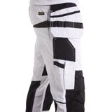 Blaklader Schilderswerkbroek met stretch en spijkerzakken 1096-1330 - Wit/Donkergrijs