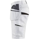 Blåkläder - 1099-1330 Schildersshort - Wit/Donkergrijs - Stretchmateriaal - CORDURA®-versterkt