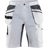 Blåkläder - 1099-1330 Schildersshort - Wit/Donkergrijs - Stretchmateriaal - CORDURA®-versterkt