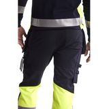 Blåkläder - 1487-1512 Werkbroek - Marine/High Vis Geel - Stretchmateriaal - Slijtvaste Stof