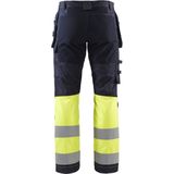 Blåkläder - 1487-1512 Werkbroek - Marine/High Vis Geel - Stretchmateriaal - Slijtvaste Stof