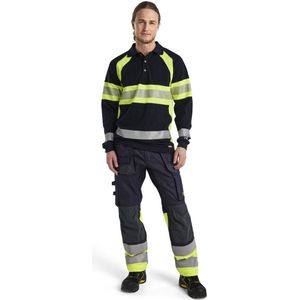 Blåkläder - 1487-1512 Werkbroek - Marine/High Vis Geel - Stretchmateriaal - Slijtvaste Stof