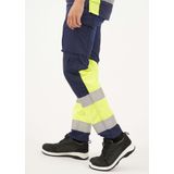 Blaklader 1551 Reflecterende Werkbroek Stretch Marineblauw/Oranje