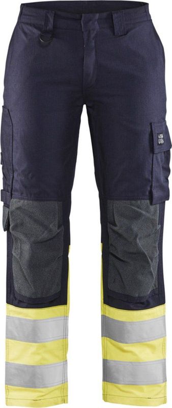 Blaklader Multinorm Dames Werkbroek Inherent 7188-1512 - Marine/High Vis Geel