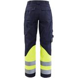 Blaklader Multinorm Dames Werkbroek Inherent 7188-1512 - Marine/High Vis Geel
