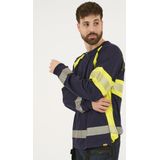 Blåkläder - 3510-1030 T-shirt Lange Mouwen - High Vis Marine/High Vis Geel - 100% Katoen