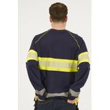 Blåkläder - 3510-1030 T-shirt Lange Mouwen - High Vis Marine/High Vis Geel - 100% Katoen