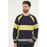 Blåkläder - 3510-1030 T-shirt Lange Mouwen - High Vis Marine/High Vis Geel - 100% Katoen