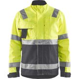 Blåkläder - 4064-1811 - Werkjack - Geel/Grijs - Waterafstotend - Hoge Zichtbaarheid