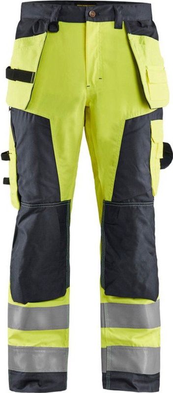 Blaklader - 156818 Werkbroek - High Vis Geel/Middelgrijs - Polyester/Katoen