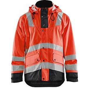 Blaklader 430720035599S gevoerd Level 2 regenjas, High Vis rood/zwart, maat S