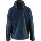 Blåkläder 4753-2516 Softshell jack met capuchon Donker marineblauw/Zwart maat 4XL