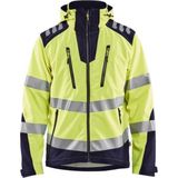 Blaklader Softshell jack High Vis 4491-2513 - High Vis Geel/Marineblauw
