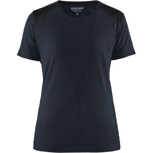 Blaklader Dames T-shirt 3479-1042 - Donker marineblauw Zwart