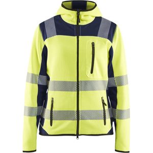 Blaklader Dames High Vis gebreid vest 4967-2120 - High Vis Geel/Marineblauw