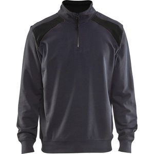 Blåkläder - 3353 Sweatshirt - Bi-Colour - Katoen - Hoge Kraag met Rits