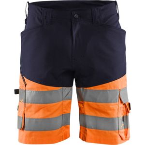 Blaklader Short met stretch High Vis 1541-1811 - Marineblauw/Oranje
