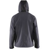 Blåkläder 4753-2516 Softshell jack met capuchon Medium Grijs/Zwart maat 4XL