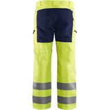 Blaklader 1585 Reflecterende Werkbroek Stretch Geel/Marineblauw