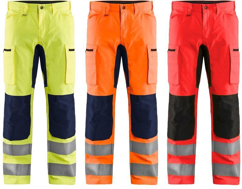 Blåkläder - 1585-1811 - High Vis Werkbroek - Geel/Grijs - Stretch