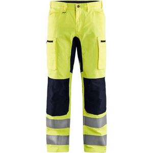 Blaklader 1585 Reflecterende Werkbroek Stretch Geel/Zwart