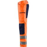 Blaklader 1585 Reflecterende Werkbroek Stretch Oranje/Marineblauw