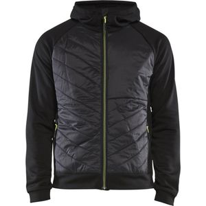 Blåkläder - 3463-2526 - Hybride Sweater - Zwart/High Vis Geel - 100% Polyester