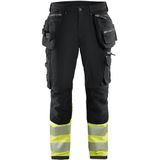 Blåkläder - 1993-1642 Werkbroek - Marine/High Vis Geel - 4-weg Stretch - CORDURA® Versterking