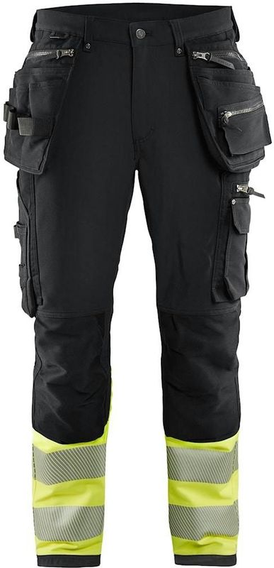 Blåkläder - 1993-1642 Werkbroek - Marine/High Vis Geel - 4-weg Stretch - CORDURA® Versterking