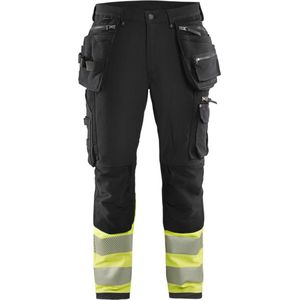 Blaklader 199316429933D96 Hi-Vis 4-weg stretchbroek, zwart/geel, maat D96