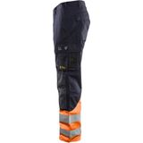 Blåkläder - Multinorm Werkbroek - Marineblauw/Oranje - Inherent Vlamvertragend