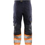 Blåkläder - Multinorm Werkbroek - Marineblauw/Oranje - Inherent Vlamvertragend