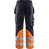 Blåkläder - Multinorm Werkbroek - Marineblauw/Oranje - Inherent Vlamvertragend