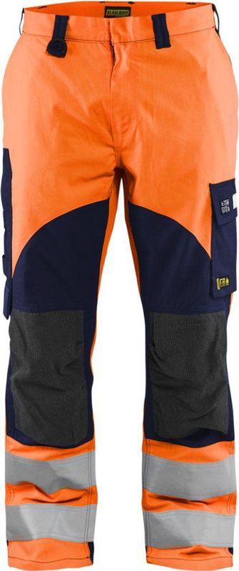 Blaklader Multinorm inherent werkbroek 1588-1513 - High Vis Oranje/Marineblauw - C52